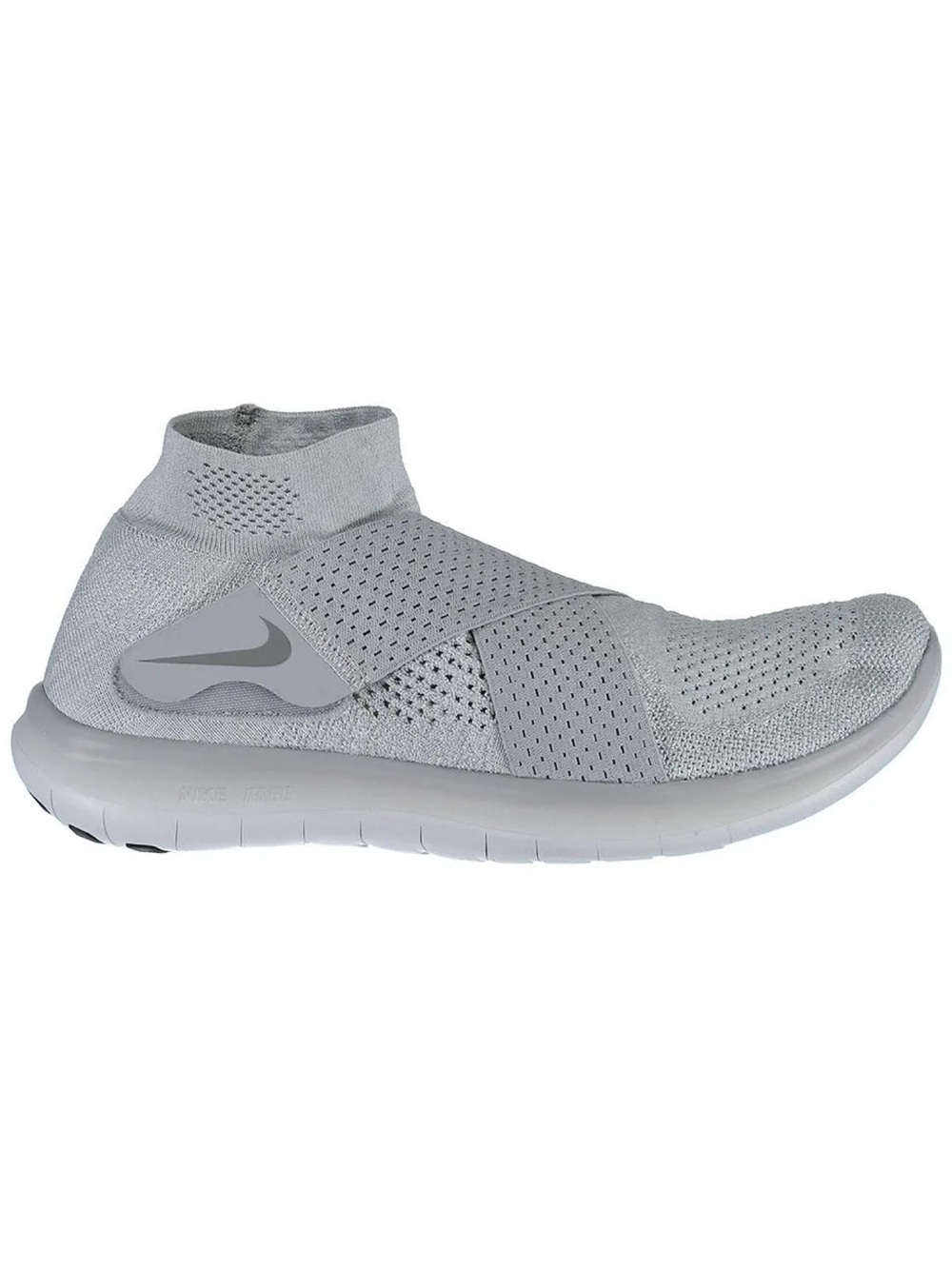 Nike Free RN Motion Flyknit Running Shoes Gray Size 8